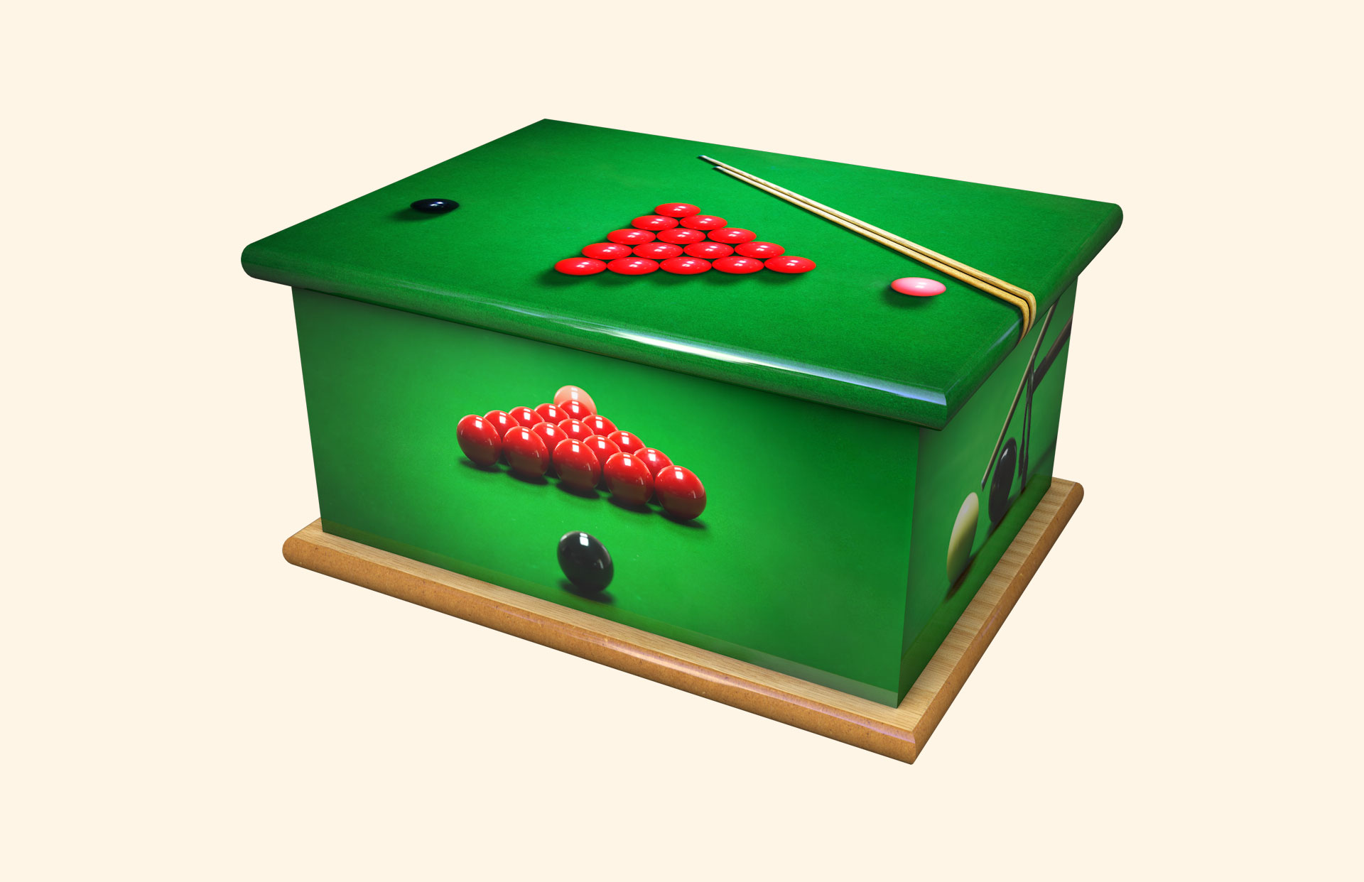 Snooker adult ashes casket